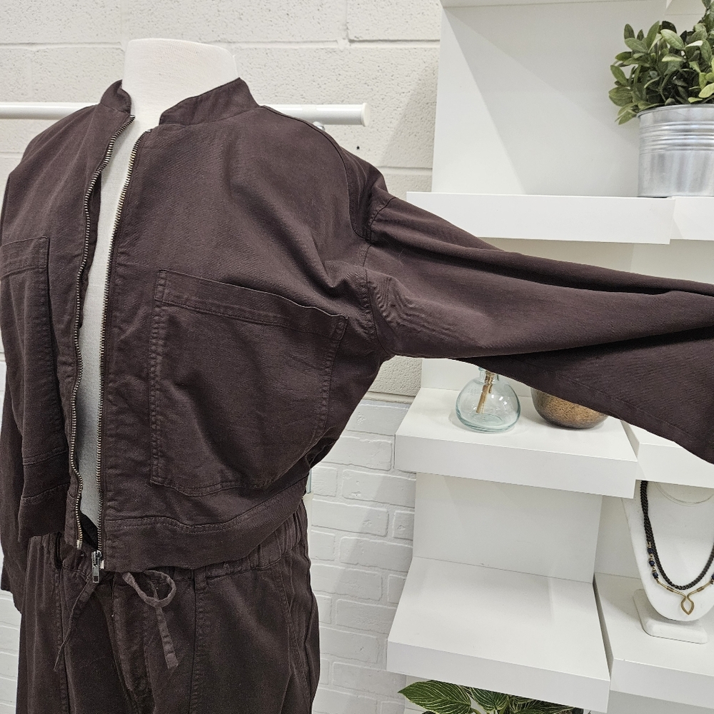 Soft Twill Stand Collar Jacket - Picture 4 of 14